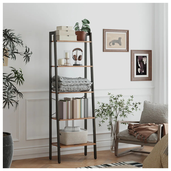 67.9" H X 22" W Williston Forge Jabari Metal Ladder Bookcase
