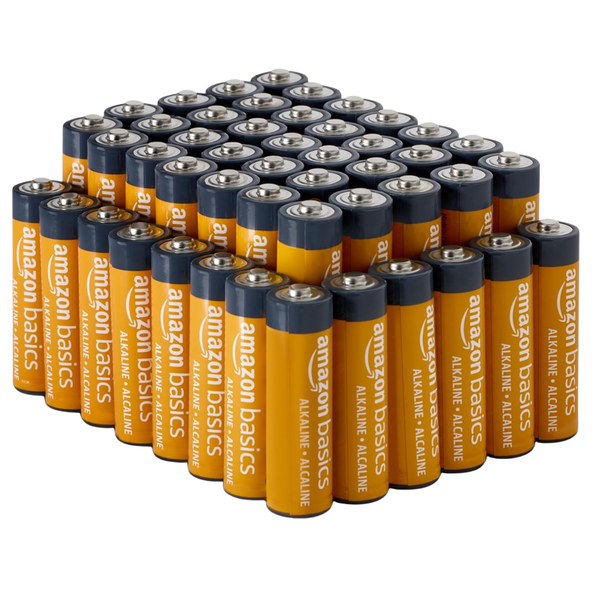 48-Pack Amazon Basics High-Performance AA Alkaline Batteries