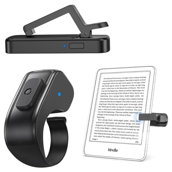 Datafy Wireless Clip-On Remote Control Page Turner Ring (Various Colors)