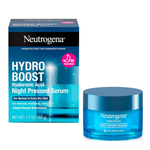 1.7oz Neutrogena Hydro Boost Night Pressed Serum Hydrating Face Moisturizer
