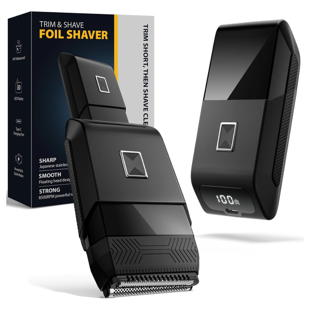 Sybler Portable Electric Razor With Dual-Action System