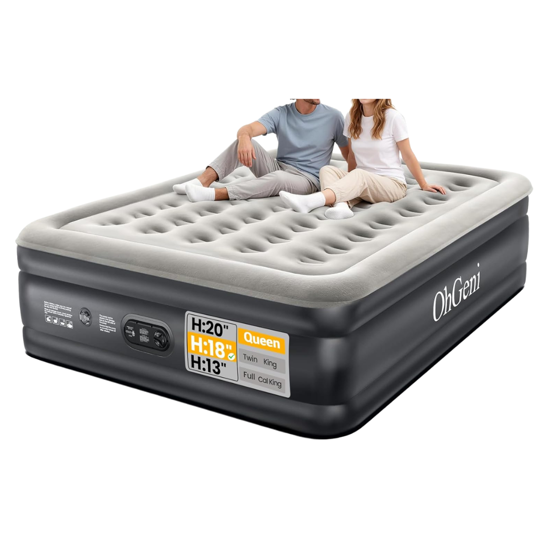 Foldable Portable Queen Air Mattresses With Carrying Bag