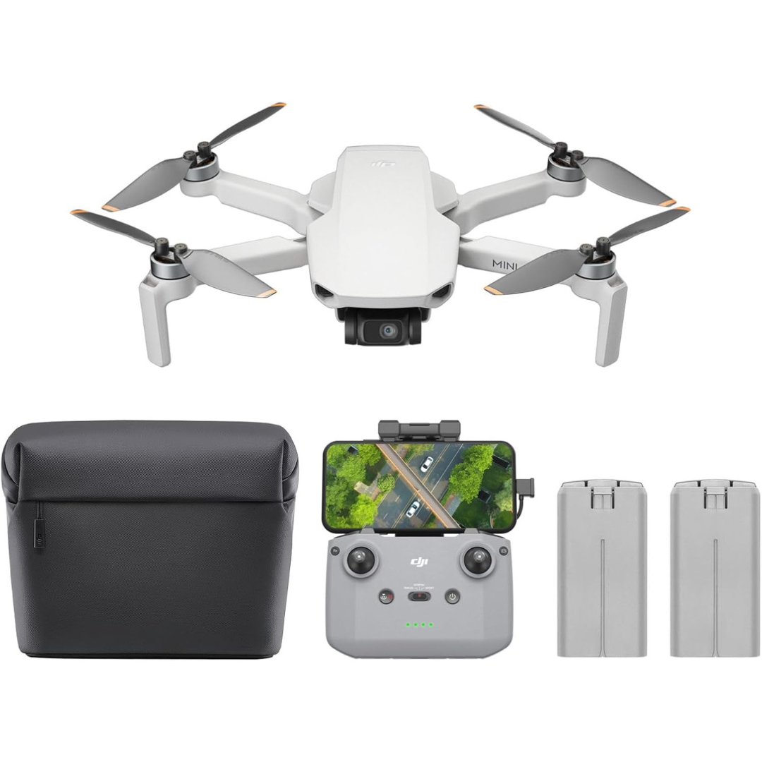 DJI Mini 4K Camera Drone Combo W/ 2 Batteries & RC-N1C Controller
