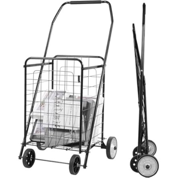 Elevon Foldable Collapsible Durable Grocery Utility Cart