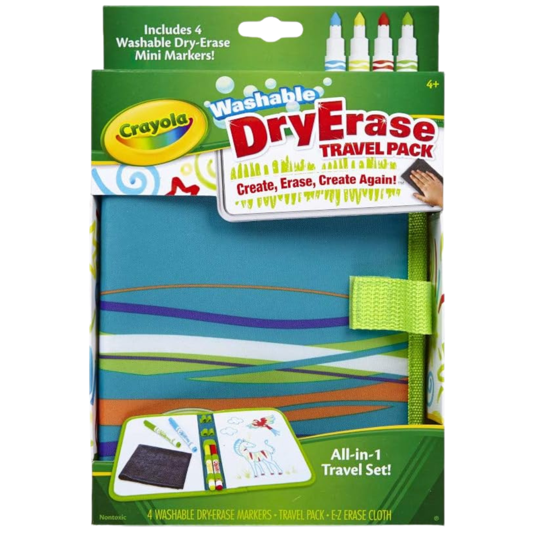 5-Piece Crayola Washable Dry Erase Travel Pack Whiteboard Set