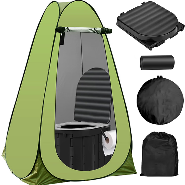 Musment Portale Foldable Camping Toilet Set with Privacy Tent