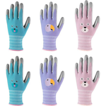 6 - Pairs 5/L Andanda Kids Gardening Gloves (Various)