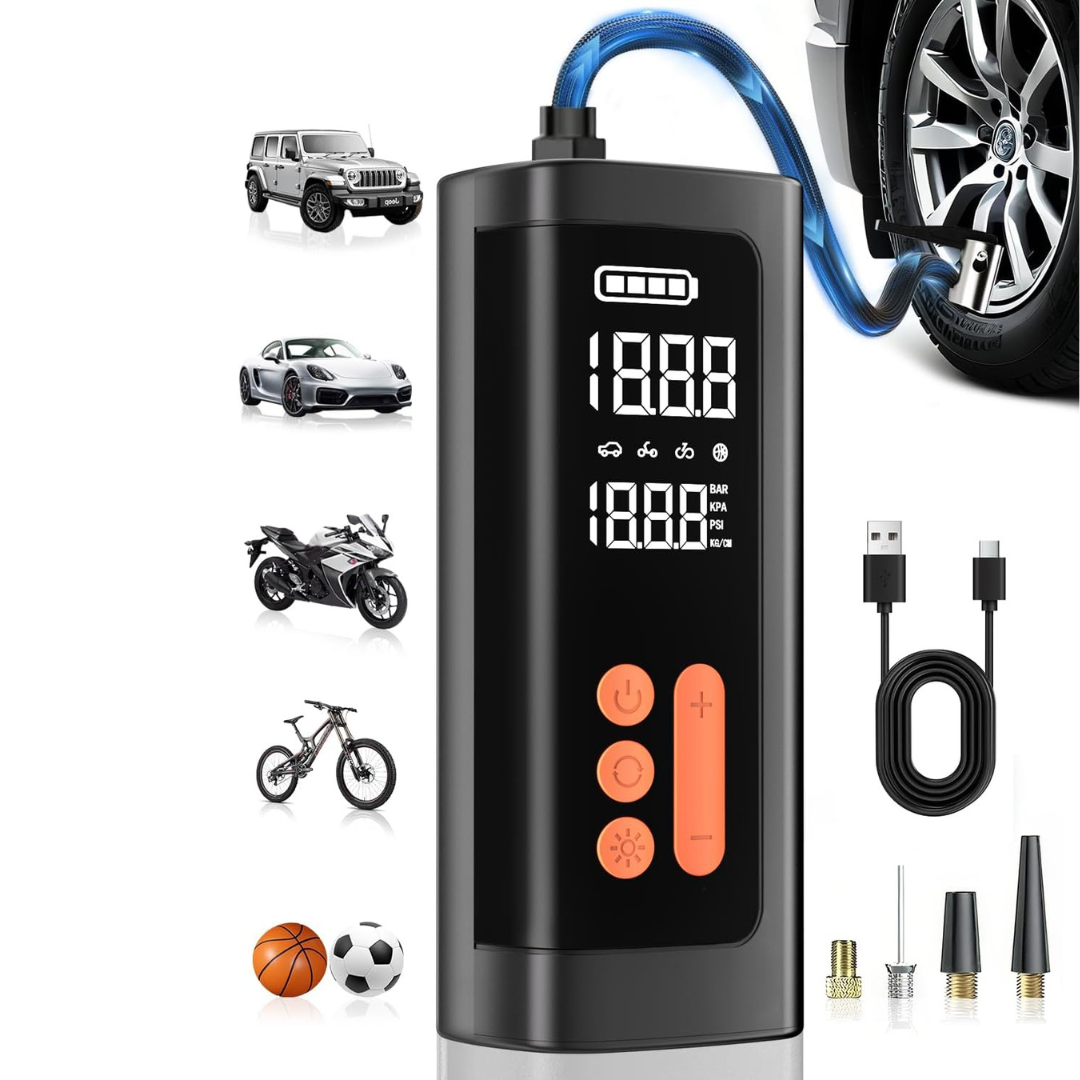 Portable 3-150 PSI Tire Inflator Air Compressor