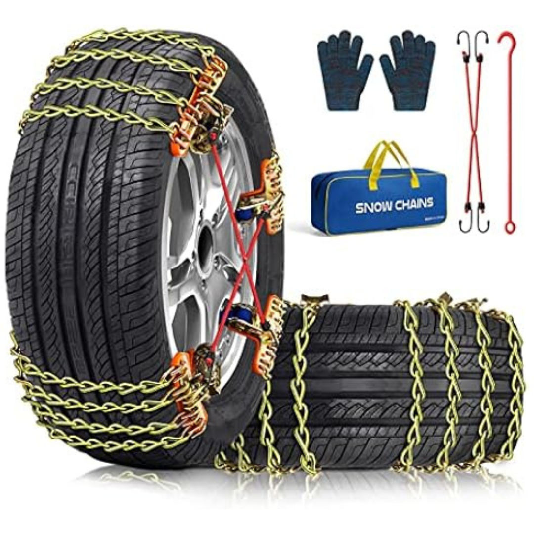8-Pack Pltmiv Adjustable Thickening Tire Snow Chains