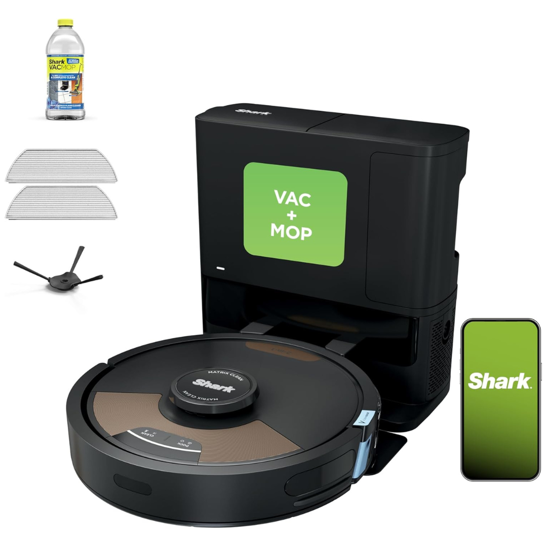 Shark Matrix Plus 2-in-1 Robot Vacuum & Mop with Sonic Mopping