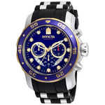 Invicta Men's 'Pro Diver' Quartz Stainless Steel and Silicone Watch
