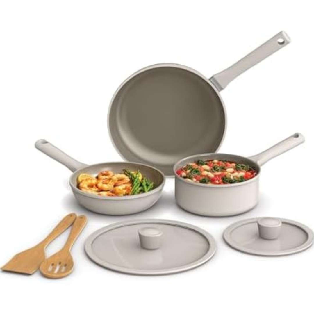 7-Piece Bella EverGood Ceramic Nonstick Coating Cookware Set