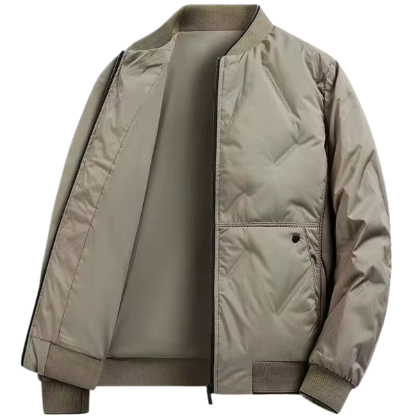 Mens Casual Baseball Collar Cotton Jacket