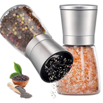 2-Piece 6 oz Stainless Steel Salt & Pepper Mill Set