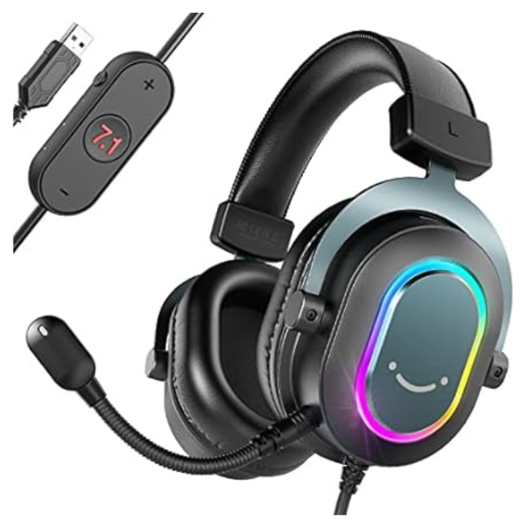 Fifine PC-Wired Gaming Headset With Microphone-7.1 Surround Sound