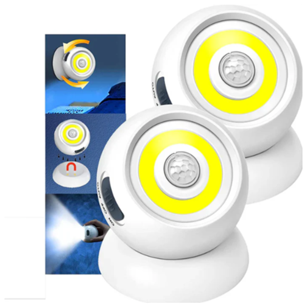 2-Pack 500 Lumens Motion Sensor Night Light