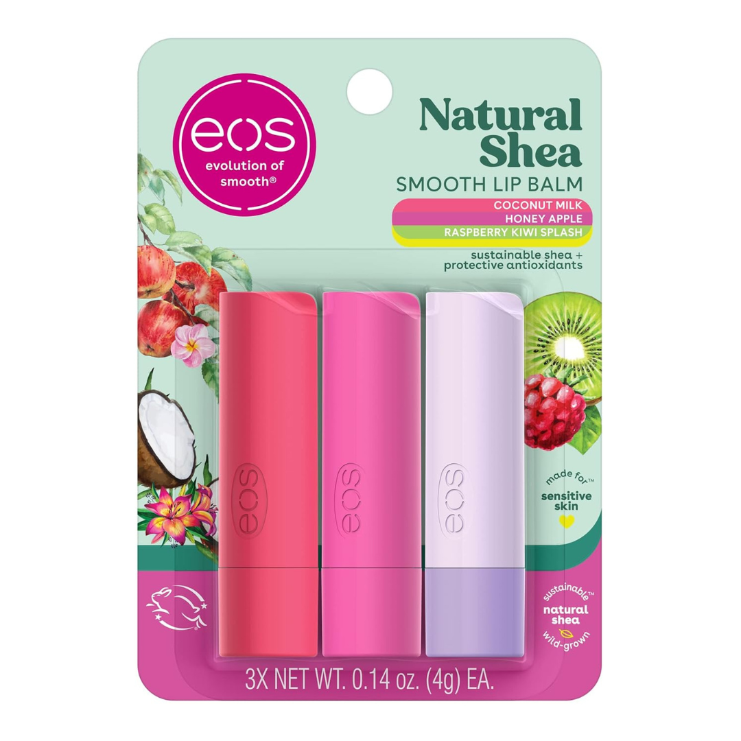 2-Count (3-Pk X 2-Ct) 0.14-Oz Natural Shea Lip Balm