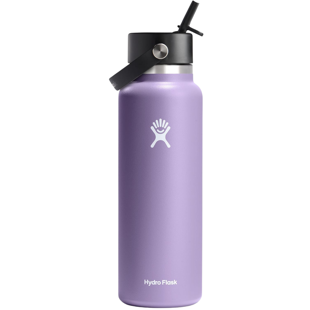 40-Oz Hydro Flask Wide Mouth Flex Straw Cap Bottle
