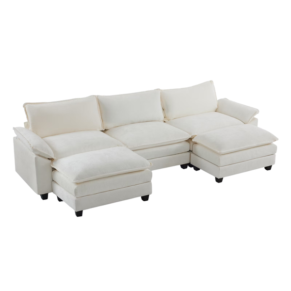 Ktaxon 120" W U Shaped Sectional Sofa