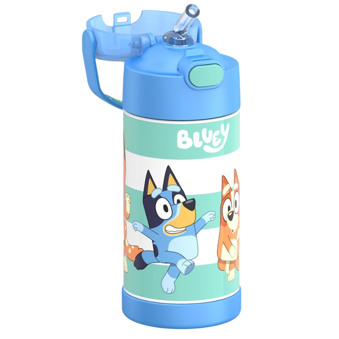 12-Oz Thermos Funtainer Stainless Vacuum Insulated Water Bottle W/ Straw