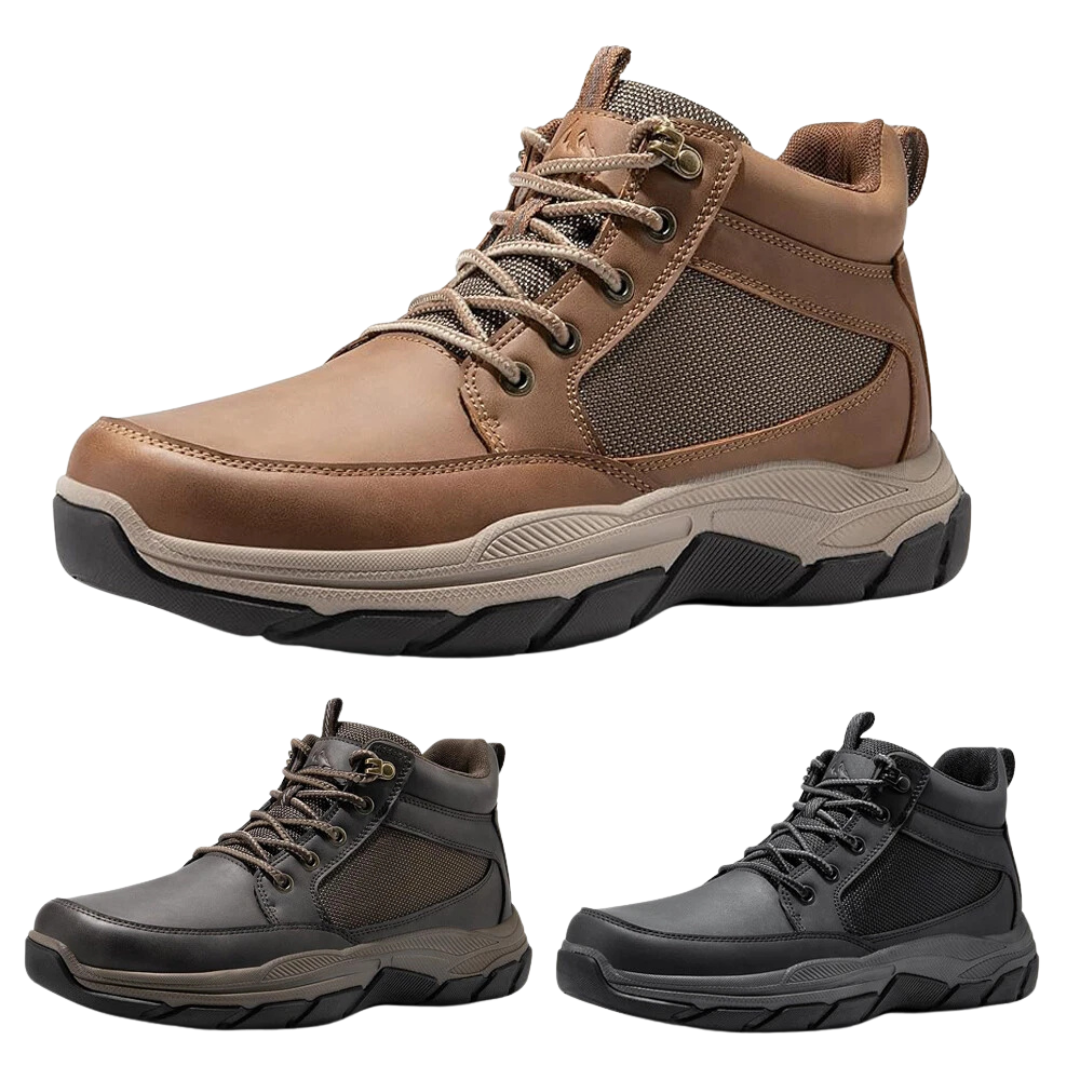 Nortiv 8 Men's Hiking Casual Chukka Ankle Boots (Light Brown)