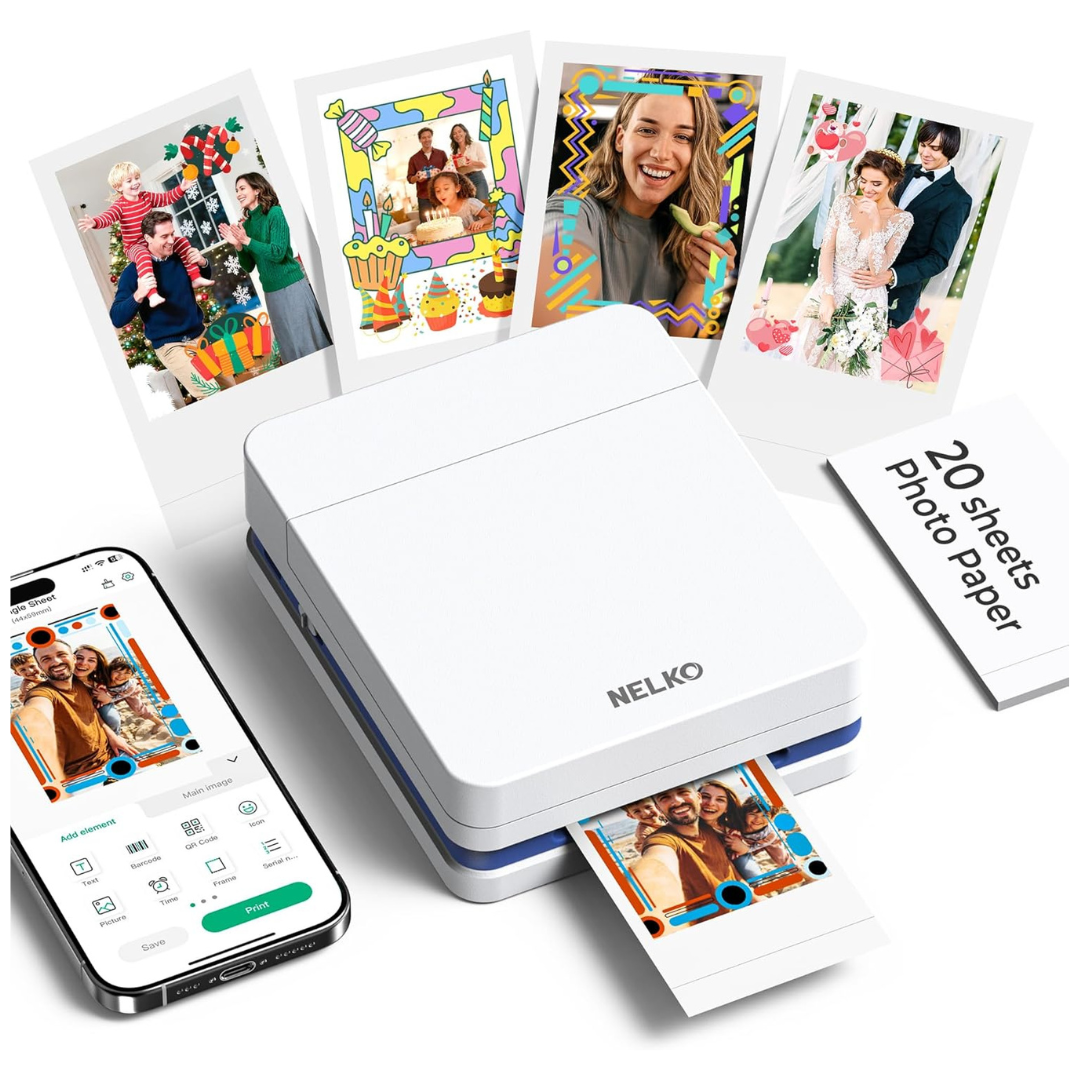 Nelko PP01 Rechargeable Mini Portable Photo Printer