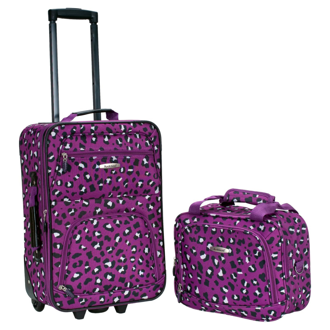 2-Piece Rockland Fashion Softside Upright Luggage Set