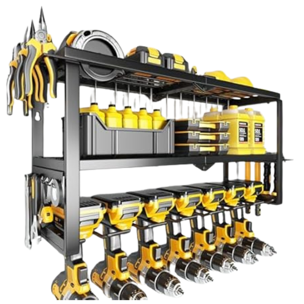 3-Tier Hipidian Power Tool Wall Mount Organizer (300-Lbs Capacity)