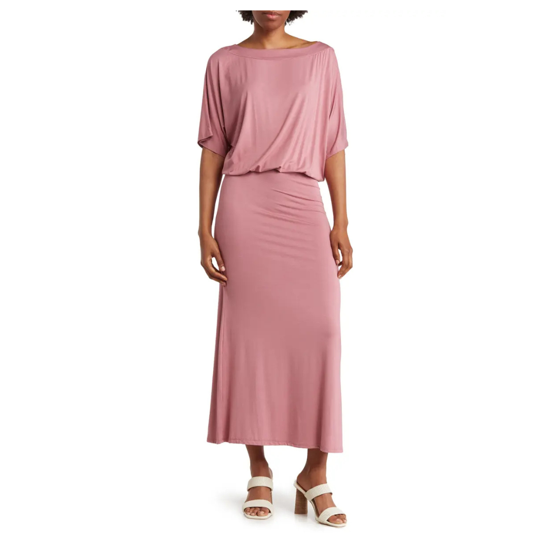 Go Couture Women's Dolman Sleeve Maxi Dress