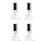 4-Pack Ring Pan-Tilt Indoor Cam With 360º Pan Coverage (Newest Model)
