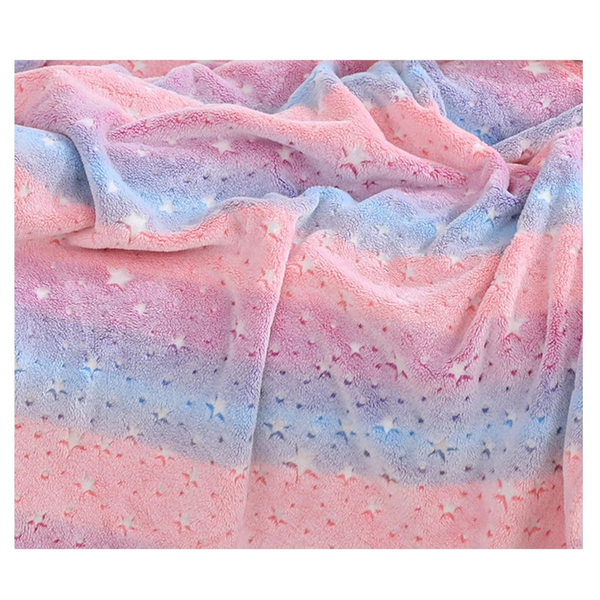 Softan 50'' X 60'' Kids Glow In The Dark Stars Throw Blanket
