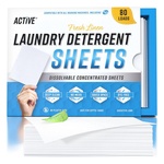 80-Loads Active Fresh Scent Laundry Detergent Sheets
