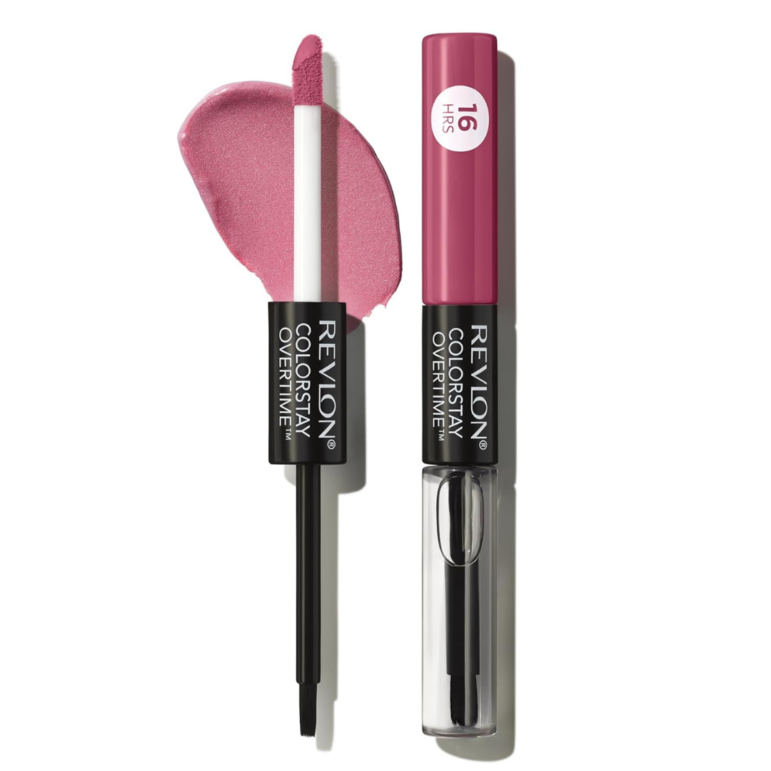 Revlon ColorStay Overtime Liquid Lipstick With Clear Lip Gloss & Vitamin E (0.07 Oz)