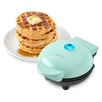 2-Count Dash Non-Stick Mini Waffle Maker (Aqua)