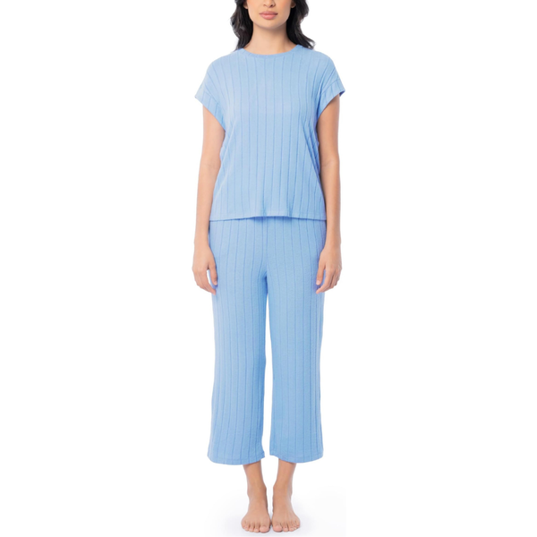 Women's Dolman Sleeve and Cropped Pant Sleep Set