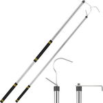34-77 Inch Sturdy Truck Cargo Retrieval Pole With Two Replacement Hooks