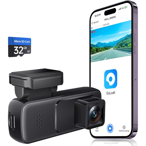 Seventour Mini 2K Front Car Dash Cam With APP Control