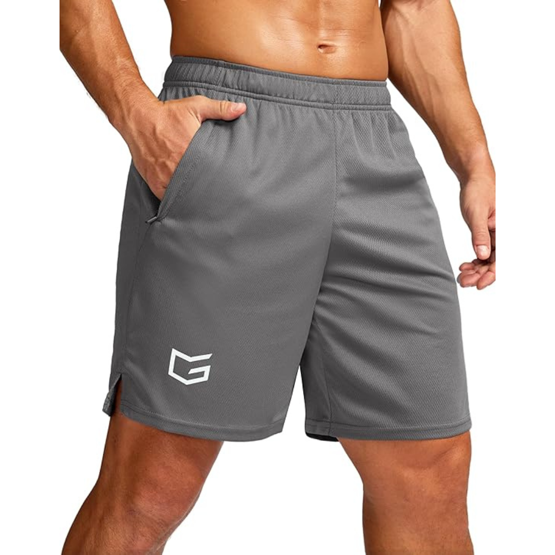 G Gradual Men's 7" Quick Dry Running Shorts W/ Zip Pockets (Various)
