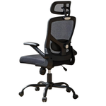 Ergonomic Mesh Office Chair With Lumbar Support & Headrest Flip-Up