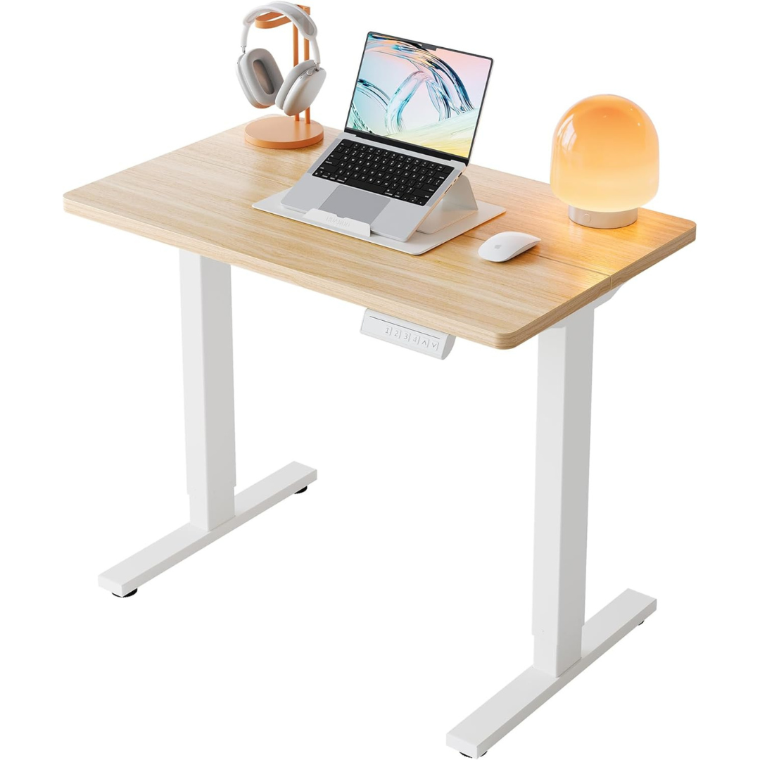 32" Electric 4-Memory Adjustable Height Standing Desk