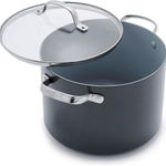 GreenPan Valencia Pro Nonstick 8QT Stock Pot With Lid