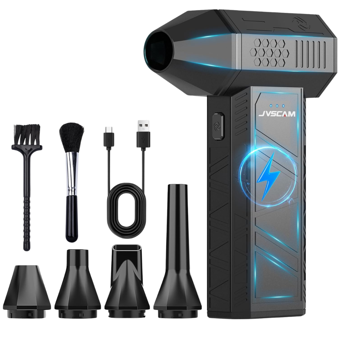 JVSCAM 3-Speed Cordless Rechargeable Air Duster & Blower