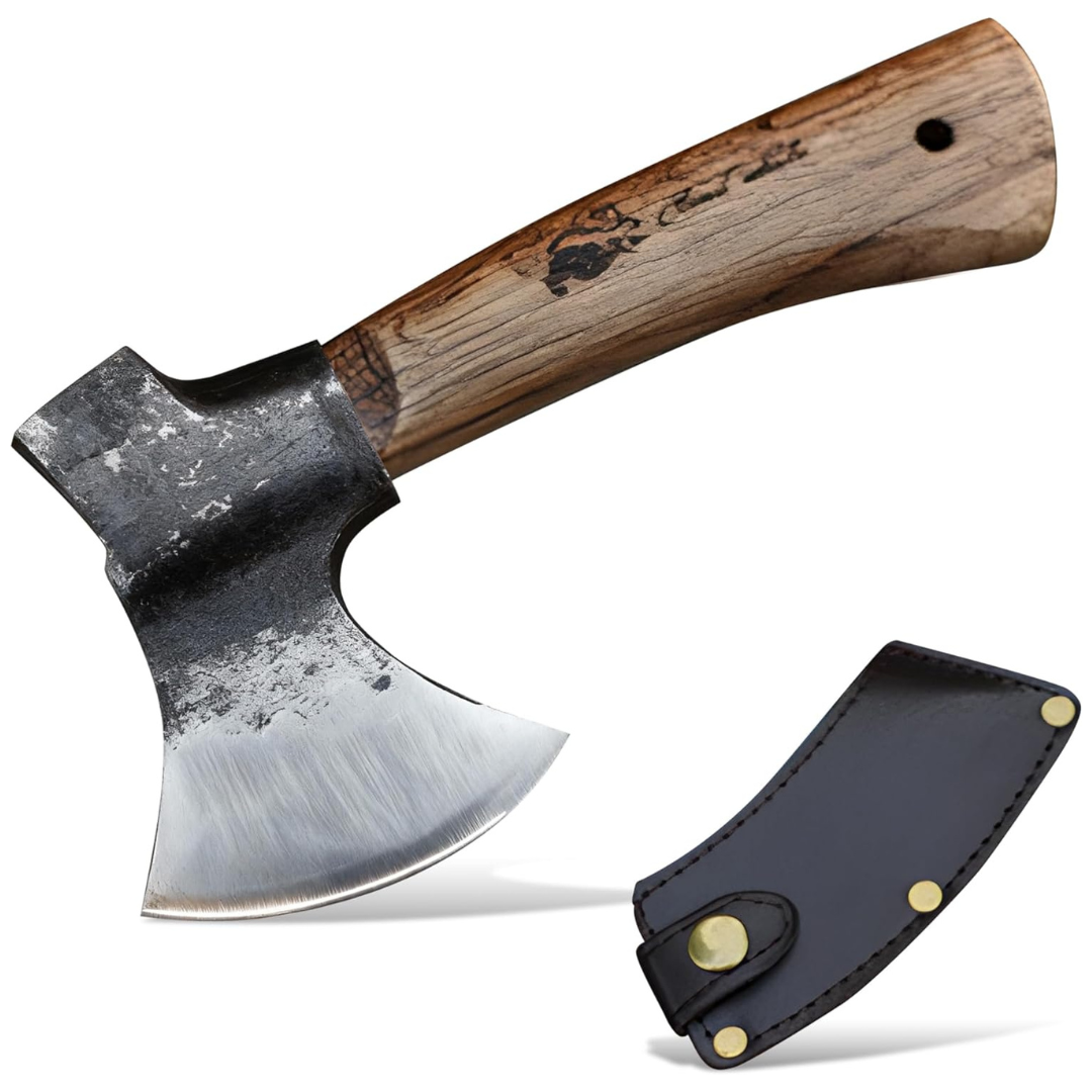 TGpao High Carbon Steel Camping Hatchet with Sheath