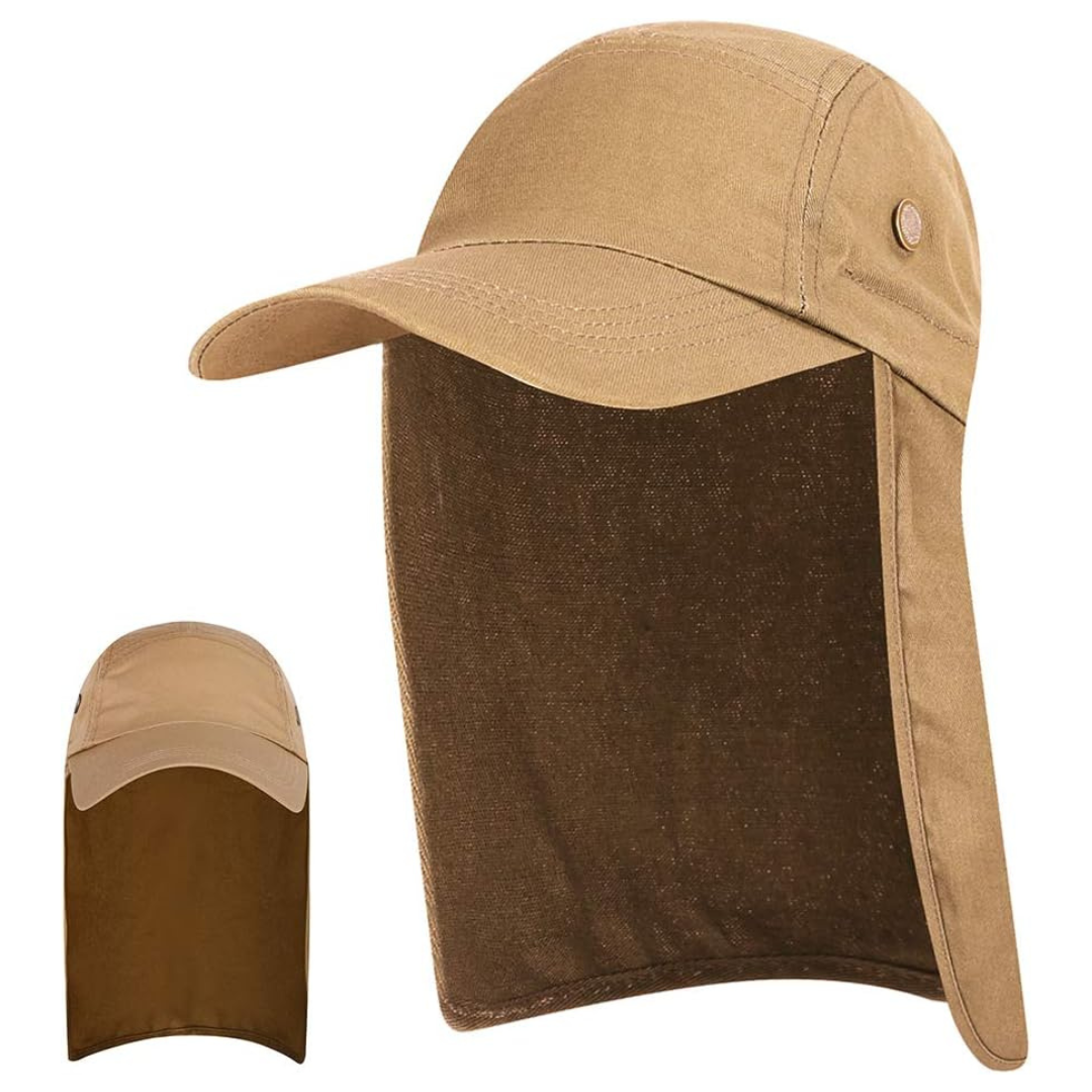 Lanru Men's UPF 50+ Sun Wide Brim Fishing Sun Hat