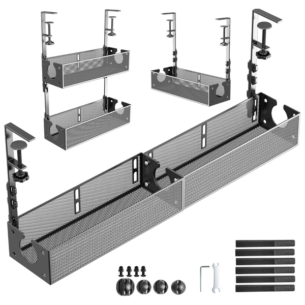 2-Pack Multi-Model Under Desk Cable Management