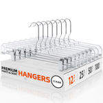 12-Pack 14" Cozymood Plastic Hangers with Clips