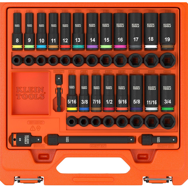 44-Piece KNECT 3/8" Deep & Shallow Impact Socket Set (SAE & Metric)