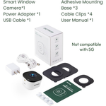 2K Magnetic Window Camera with AI Motion Detection