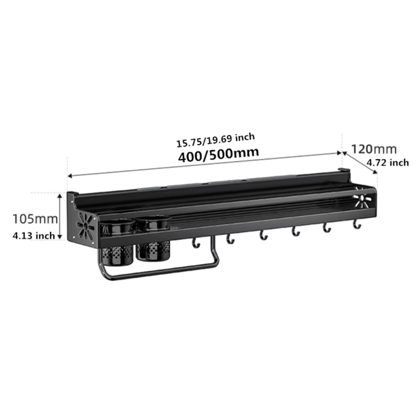 Wall-Mounted Kitchen Organizer Spice Rack