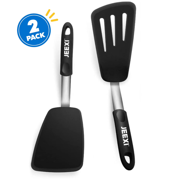 2-Pack Jeexi Non-Stick Silicone Spatula Set